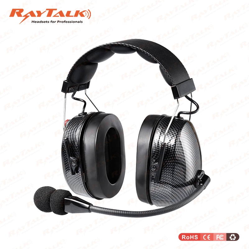 Raytalk Hochleistungs-Headset Anr Optionaler Kopfhörer Mit Geräuschminimierung Sun Schutz-Headset für zwei-Wege-Radio