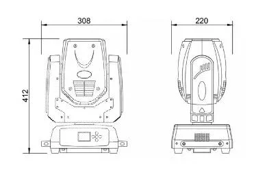 Weeding Event 1r 100W Moving Head Light 6500K Moving Head Party Light