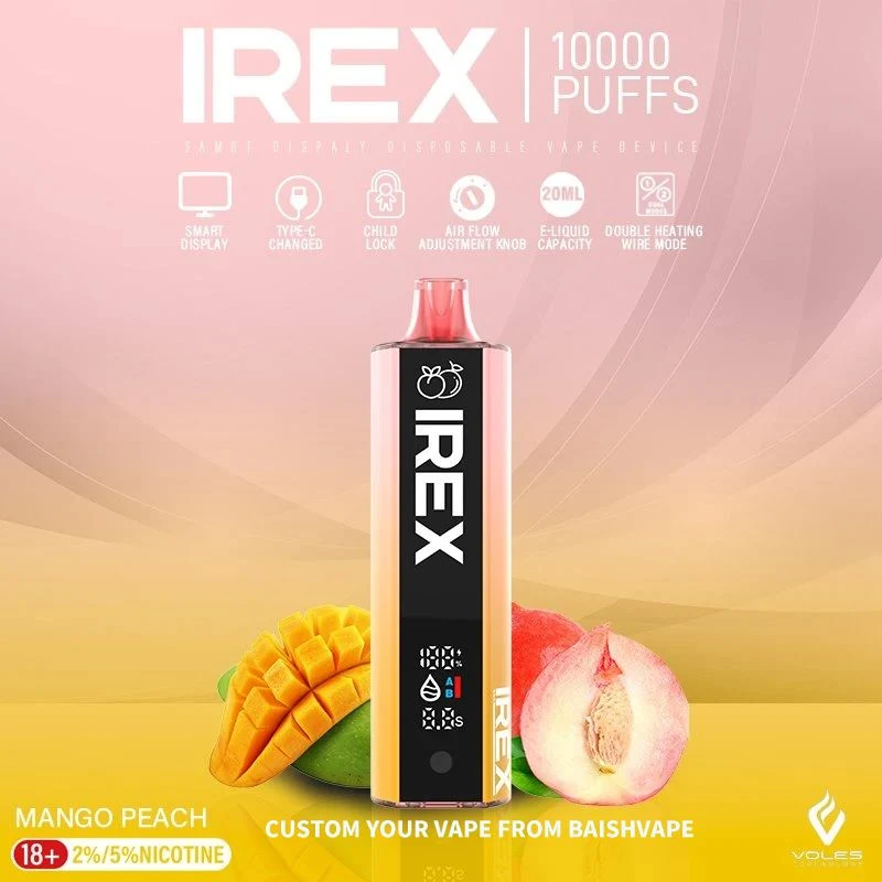 IREX 10000 Puff Drop Envío Zbood King Max Luz Alta Office Saltnic Fly Can Hazebar Orion cartucho Atomizer desechable VAPE