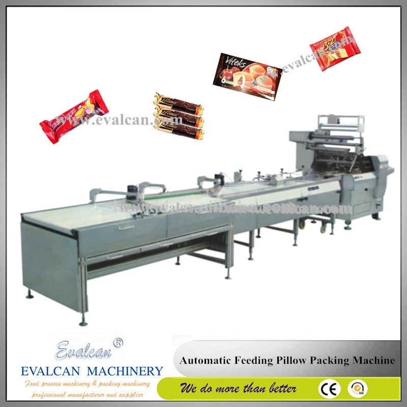 Automatic Horizontal Flow Pillow Packing Machine for Popsicle, Ice Lolly, Gloves, Soap, Bread