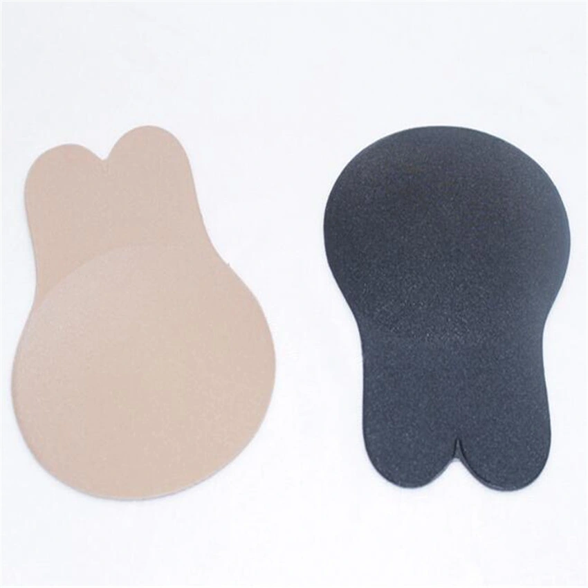 Sutiã de coelho Auto-adesivo para mulher Sticky Invisible silicone Strapless Sutiãs sem costas