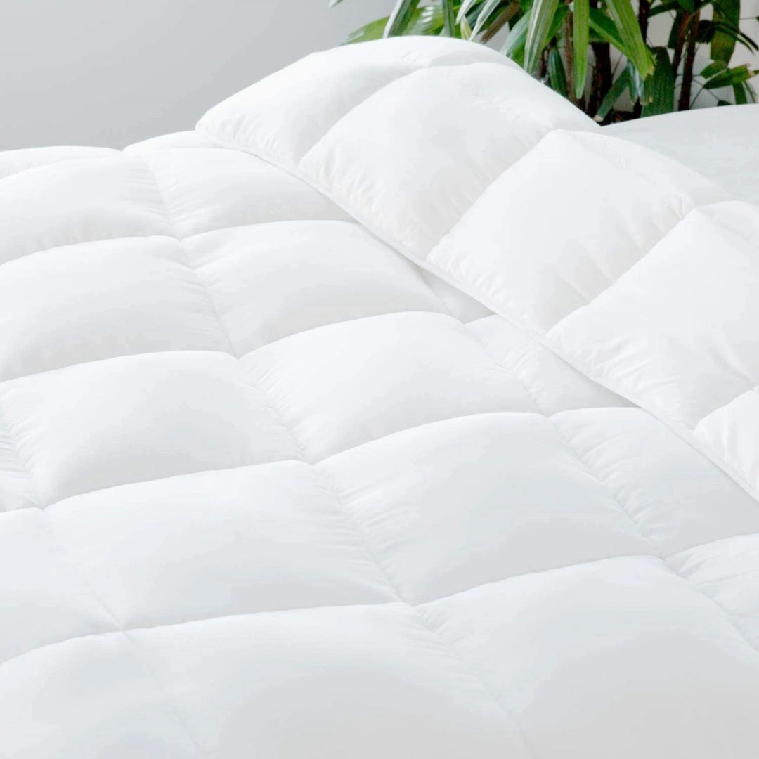 100% algodón plumón edredón Pato Blanco plumón grueso caliente sencillo Y Double Winter Comforter