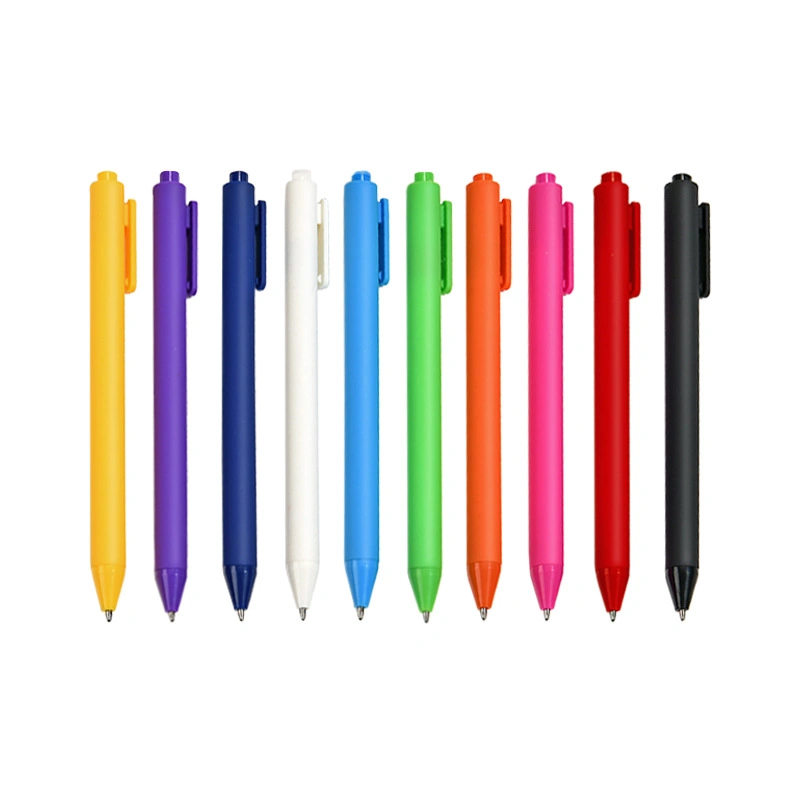 Custom Logo Colorful Neutral Pens Plastic Ballpoint Pen Promotion Gifts Gel Pen