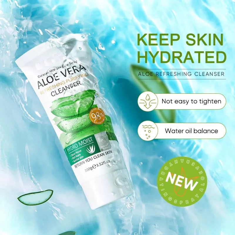 High Performance Acne Treatment Aloe Vera Soothes Irritation Cosmetics Factory Foaming Cleanser