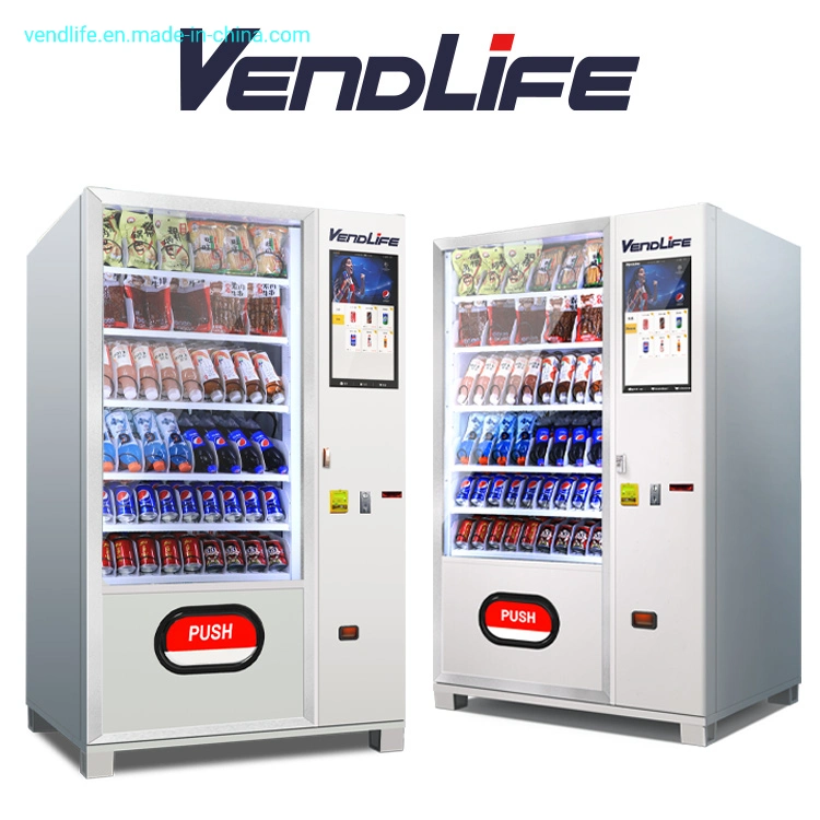 21.5-дюймовый сенсорный экран для напитков и закусочной Vending Machine может продавать сигареты, водяные Vape Vending Machine Sticker Vending Machine