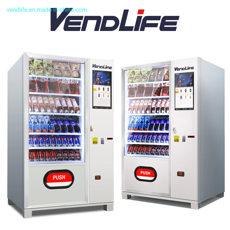 21.5-Inch Touch Screen Beverage and Snack Vending Machine Can Sell Cigarettes, Water Vape Vending Machine Sticker Vending Machine