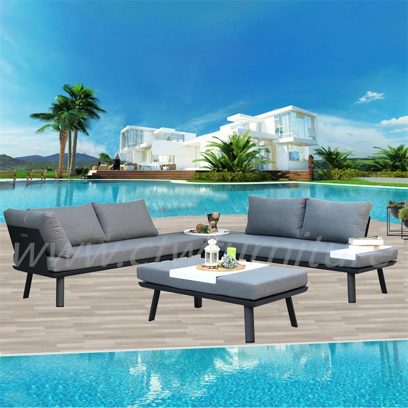 Good Sell Balcony Design Sofa Outdoor Aluminum Frame Style Garden Sofa