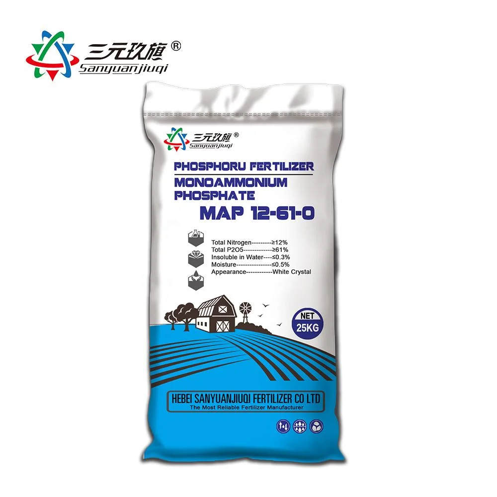 Monoammonium 100% de fosfato de fósforo soluble en agua el uso de fertilizantes