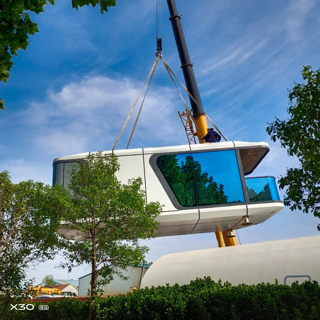 Plein d'espace de luxe Mobile meublé Capsule Préfabriqué modulaire Chambre bâtiment préfabriqué Chambre pour l'Australie