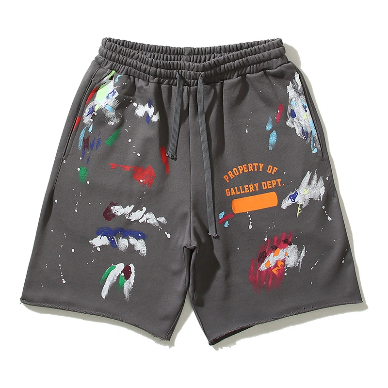 OEM Custom Graffiti Print Men Leisure French Terry Sweat Shorts