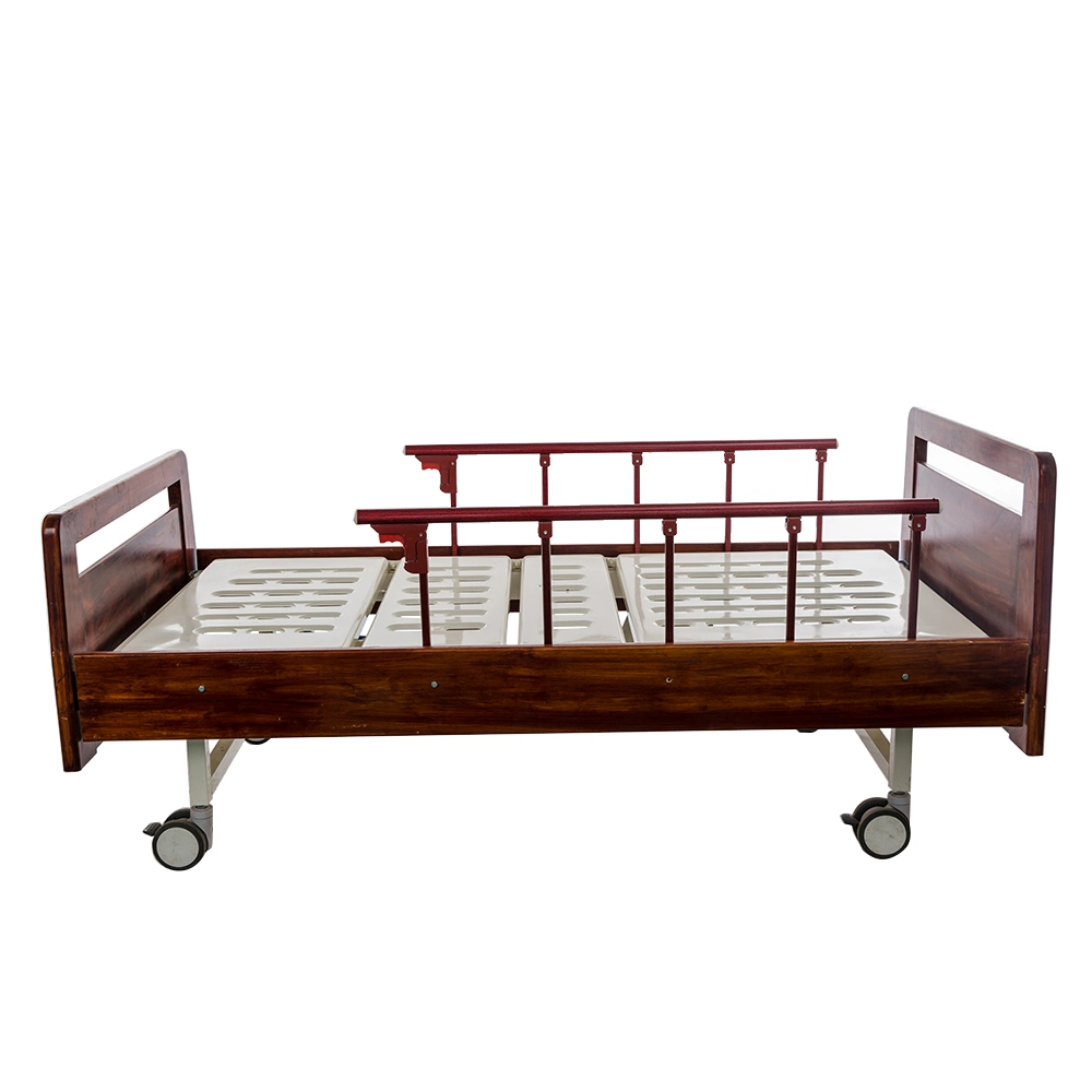 2 Function Wood Bedframe Medical Bed for Home Use Bc02-2c