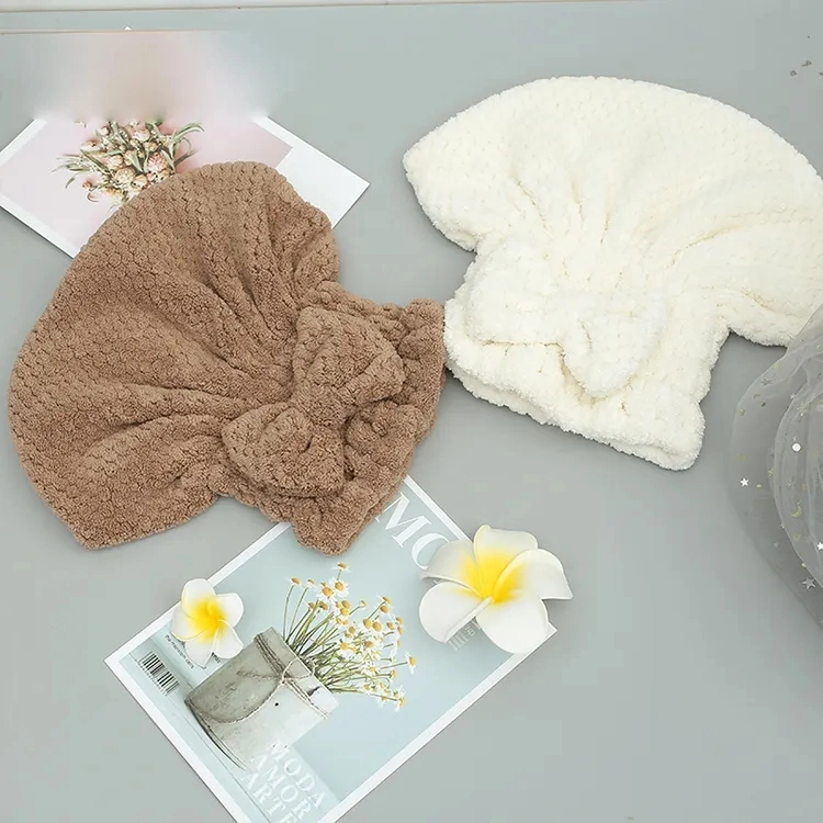 High quality/High cost performance  Super Absorbent Fast Drying Towels Microfiber Dry Hair Cap