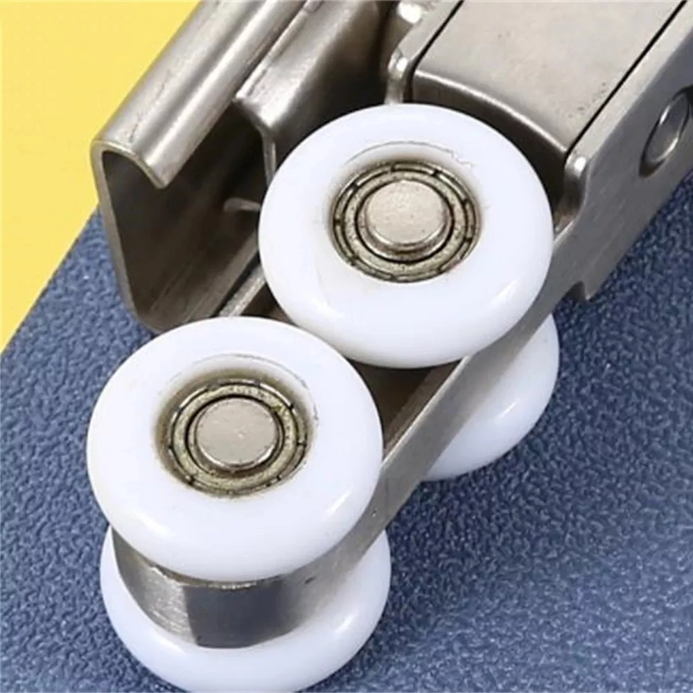 Stainless Steel Hanging Wheel Sliding Door Roller Bearing Track Nylon Pulley