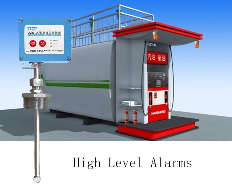 Nível do Tanque de protecção de sobrecarga do sistema de monitoramento com alarme