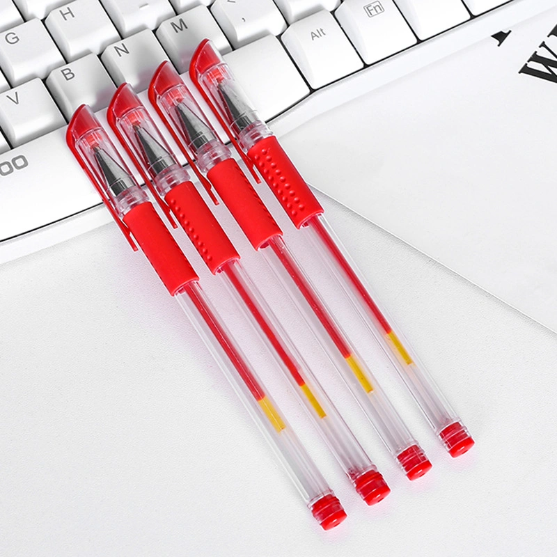 Neutral Gel Pen Carbon Waterborne 0.5mm European Standard Pen Bullet Needle Office Signature Test Gel Pen