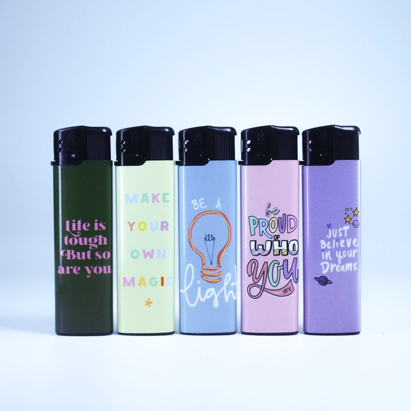 Color Sticker Technology Electronic Lighter Can Customize Patterns
