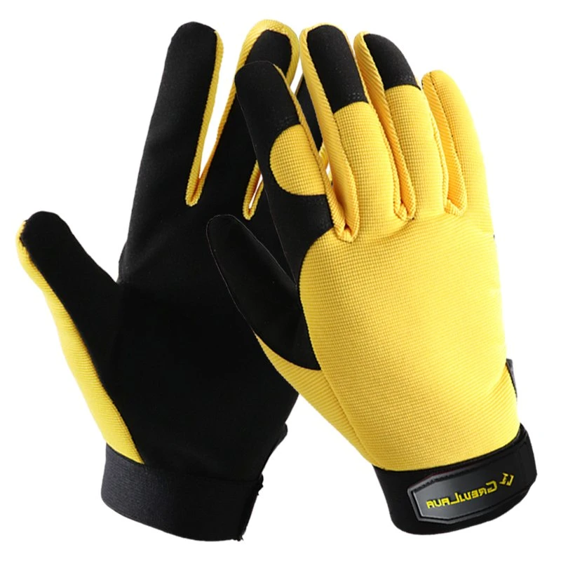 Durable Leather Driving Flexible Safety Mechanic Automotive Working Gardening Warehouse Work Gloves