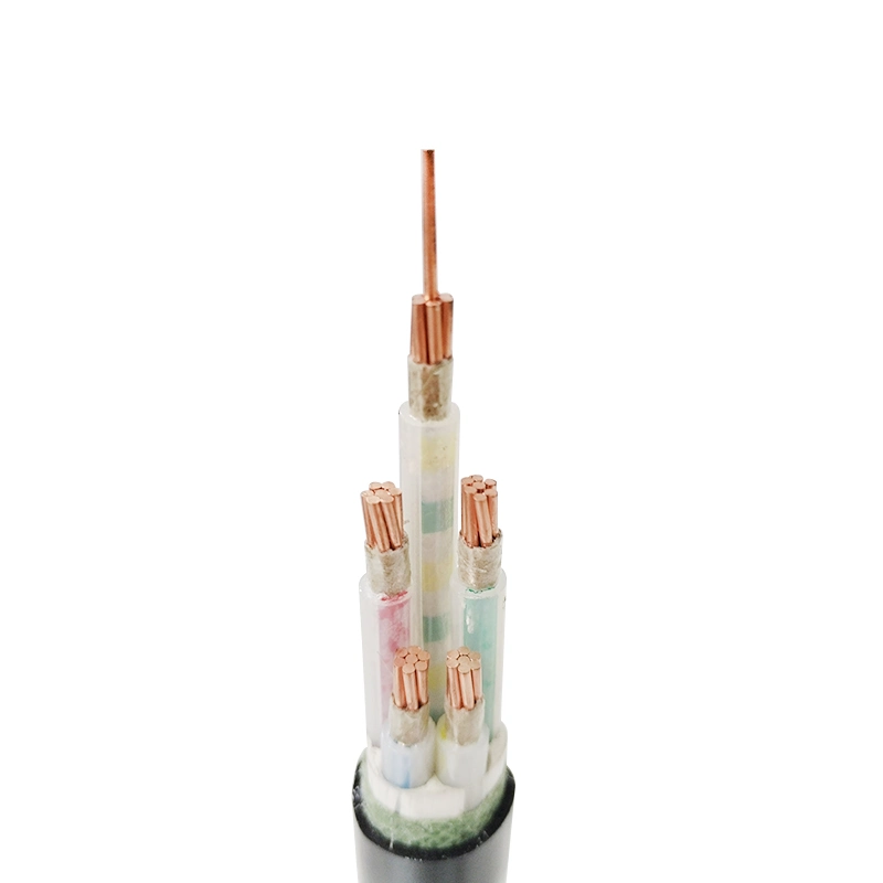 0.6/1kv 5X10mm2 Zbn-Yjv Flame Retardant Fire Resistant XLPE Insulation PVC Sheath Electric Power Cable