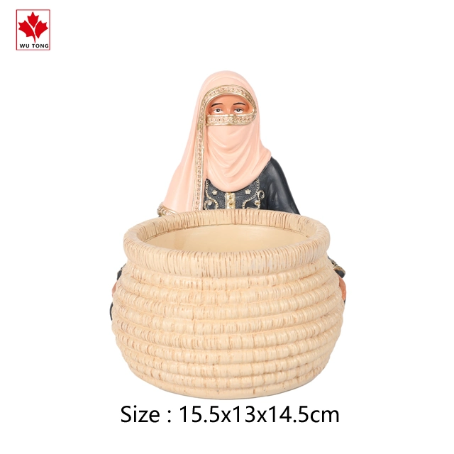 Custom Islamic Muslim Ramadan Figurine Storage Basket Home Decoration