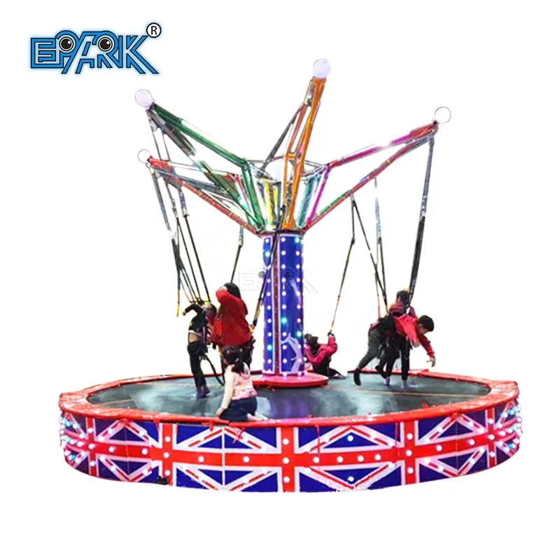 Amusement Park Indoor Outdoor Bungee Trampoline Inflatable Trampoline Jump Equipment