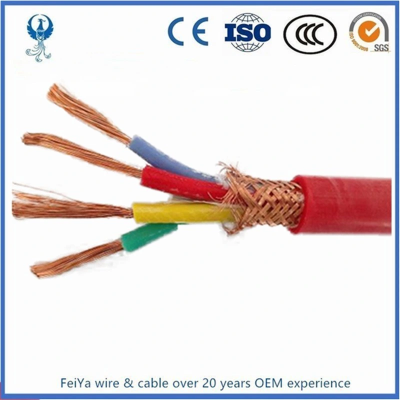 Screened Unscreened Tinned Copper/Copper Stranded Solid Fire Resistant Silicone Rubber UL Lpcb Low Smoke Fire Communication Cable Alarm Cable 3