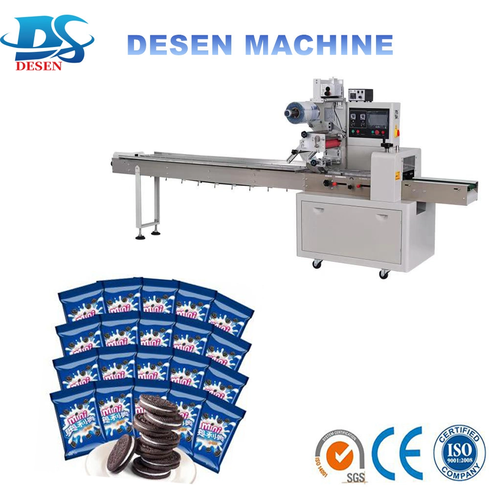 Full Automatic High Speed Flow Pack Machinery System for Biscuit/Chocolate Bar