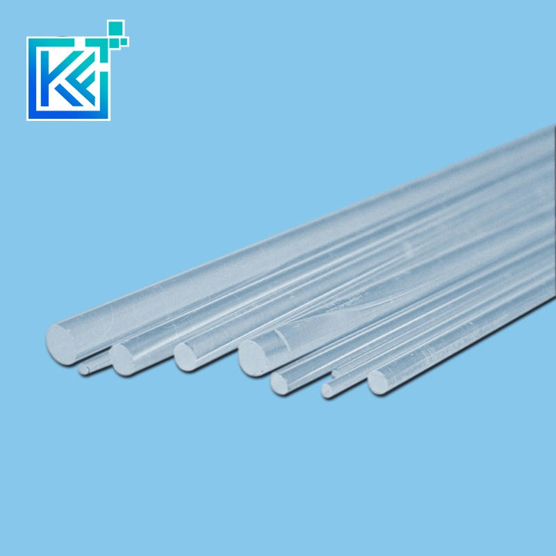 Manufacturer Customerization Round Wear-Resistant Anti-Corrosion High Temperature Heat-Treatmen Insulation Labware Quartz Glass Sticks Rods