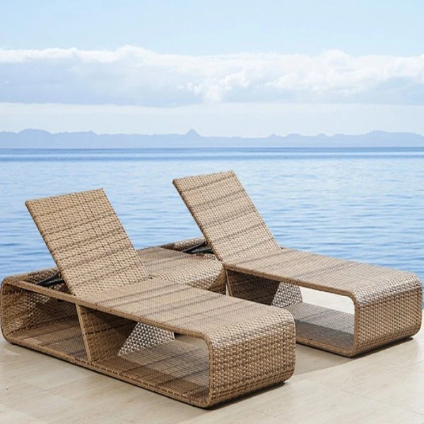 Outdoor Lounge Bed Leisure Beach Chair Courtyard Garden Rest Deck Bed