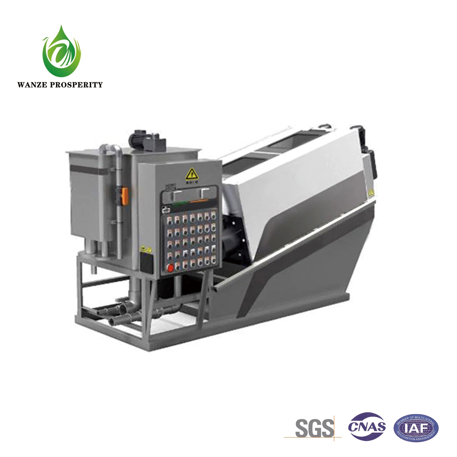 Stacked Screw Pressure Filtration Sludge Dewatering Machine for Municipal Engineering