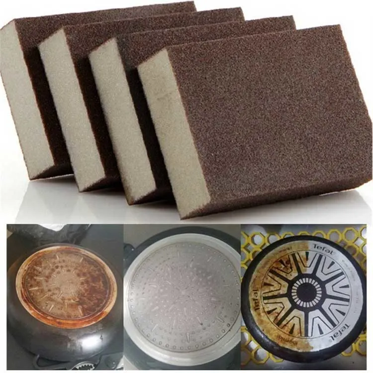 Clean Rub Pot Removing Rust Cleaning Emery Sponges Brush Nano Carborundum Sponge