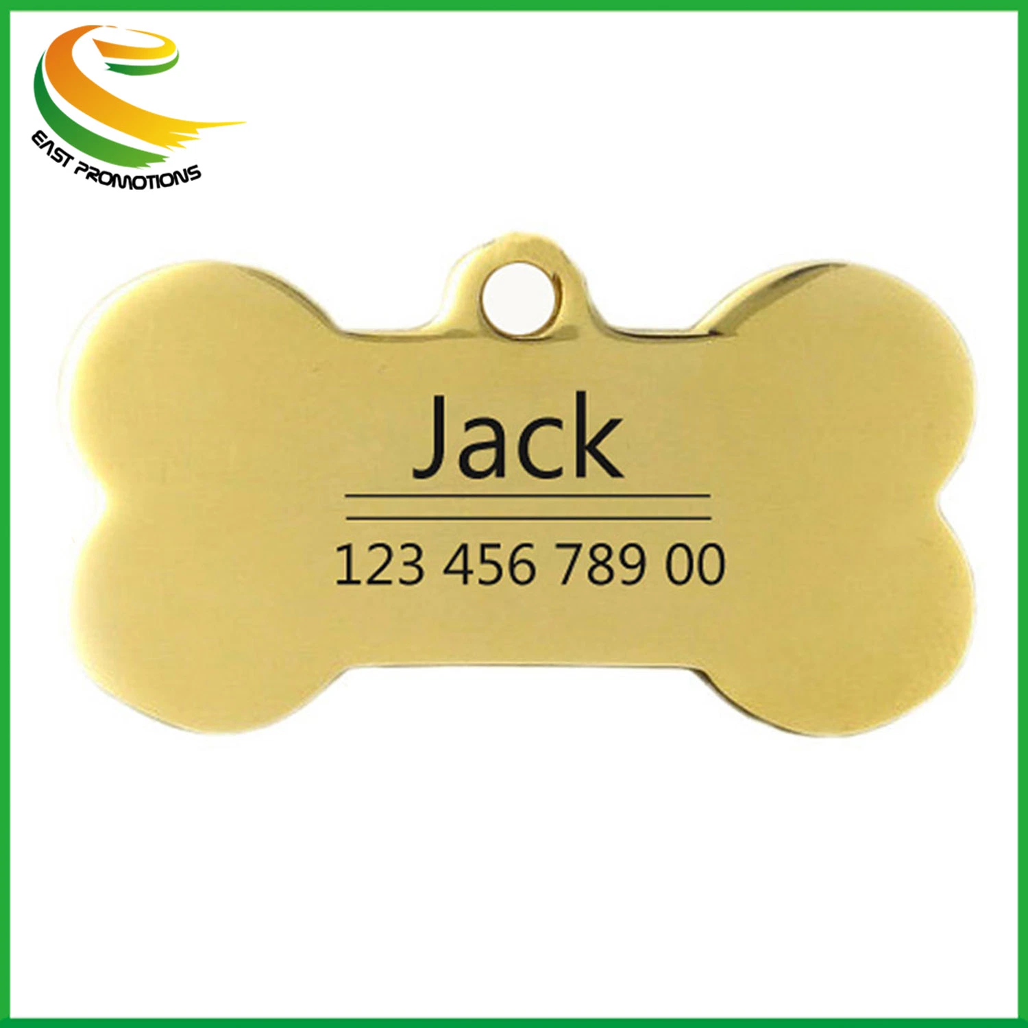 Cheap Stainless Steel Blank Bone Shaped Dog Tag Custom Logo Pet ID Tags