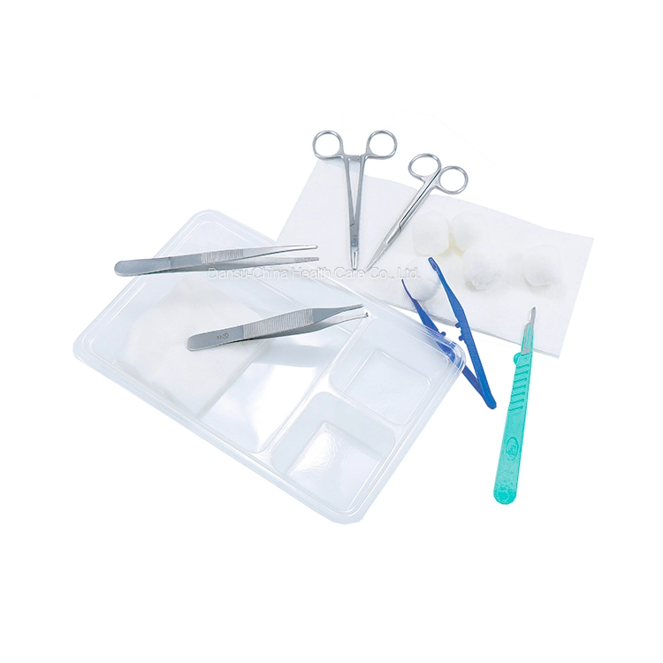 Kit de eliminación de sutura aprobado por la CE ISO paquete quirúrgico desechable