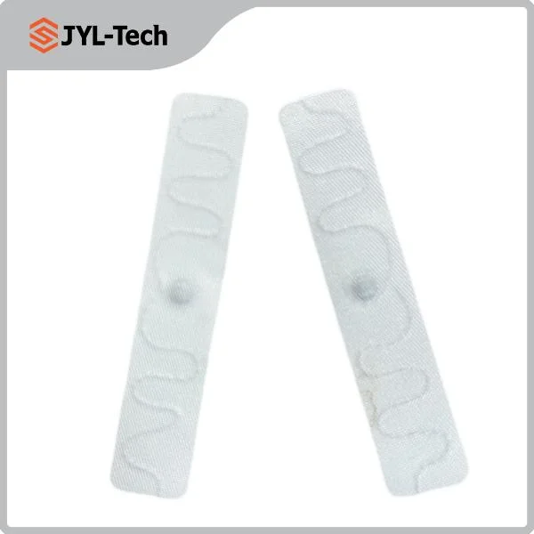 860-960MHz Slim Flexible RFID Fabric Laundry Tag Durable Lintag UHF Washable RFID Transponders Linen RFID Tag