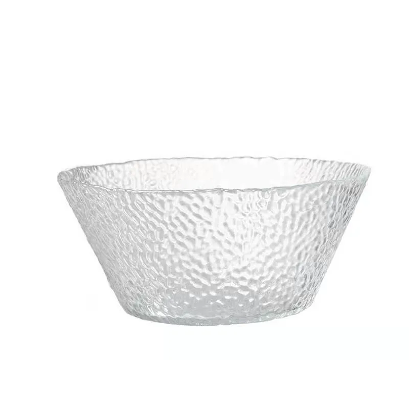 Nordic Creative Salad Bowl Glass Bowl Fruit Plate