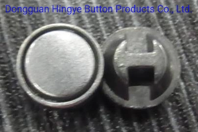 Old Silver Color Metal Button Zinc Alloy Metal Sew on Shank Button for Coat Garments Accessories