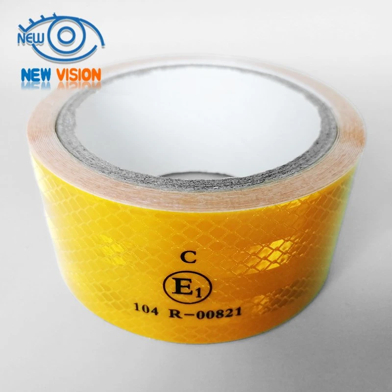 Fluorescent Reflective Vinyl Pet Tape ECE 104r 00821 Custom Printed Conspicuity Reflective Tape for Truck