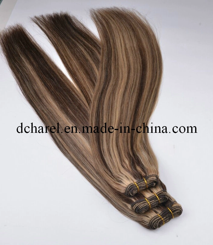 Double Drawn 2020 Hot Sale European Straight Human Hair Weaving Straight Remy Hair Extension 10A Grade Straight Hair Weft