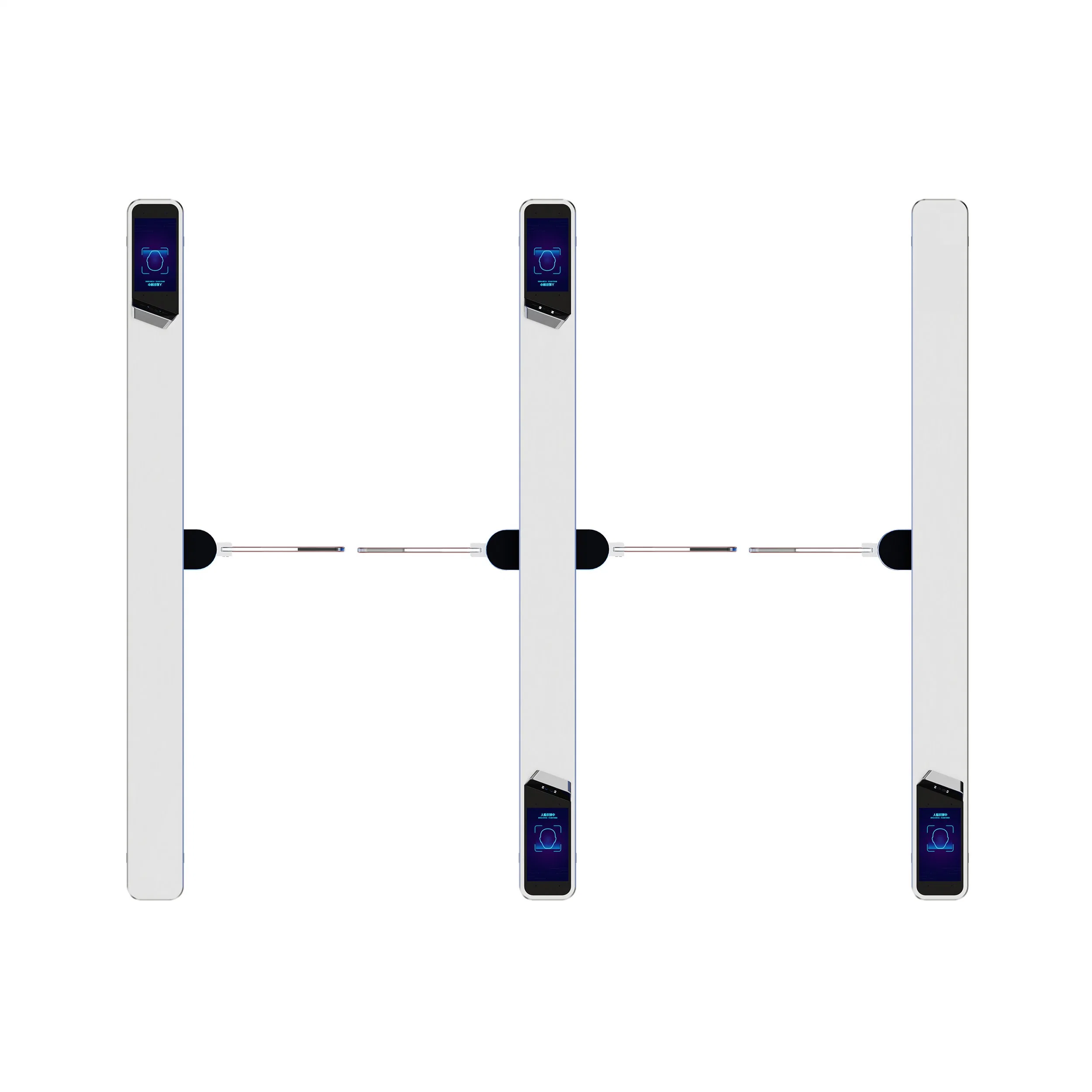 Highly Integrated with Face Terminal RFID Card Reader Speed Opening Gate Turnstile Access Control System