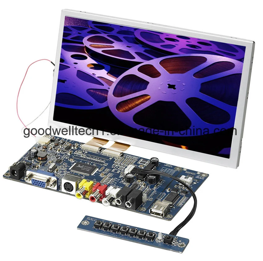 8"Écran tactile LCD Moniteur industriel avec une entrée VGA AV