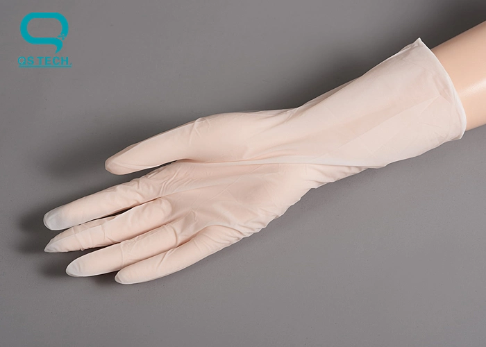 White Disposable Clean Room ESD Nitrile Gloves