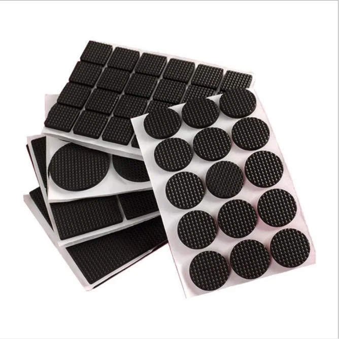 Silicone Rubber Sticker Bumper Door Chair Feet Putty Scrap Waterproof Foam Anti-Slip Circle Washer Furniture Pads