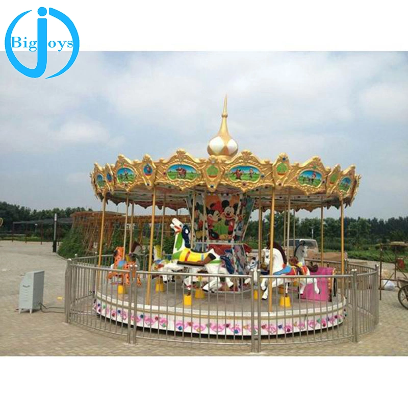 Hot Sell Attractive 12 Seats Fairground Rides Small Carousel for Sale