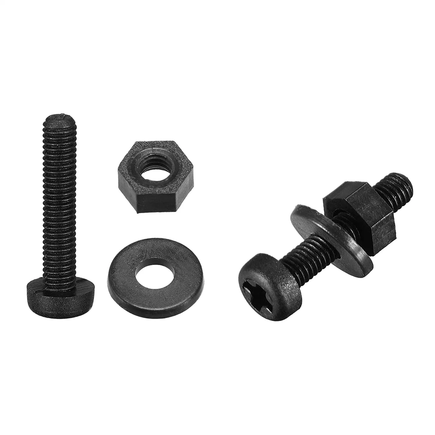 Round Head Machine Screw Bolt Nut Plain Washer