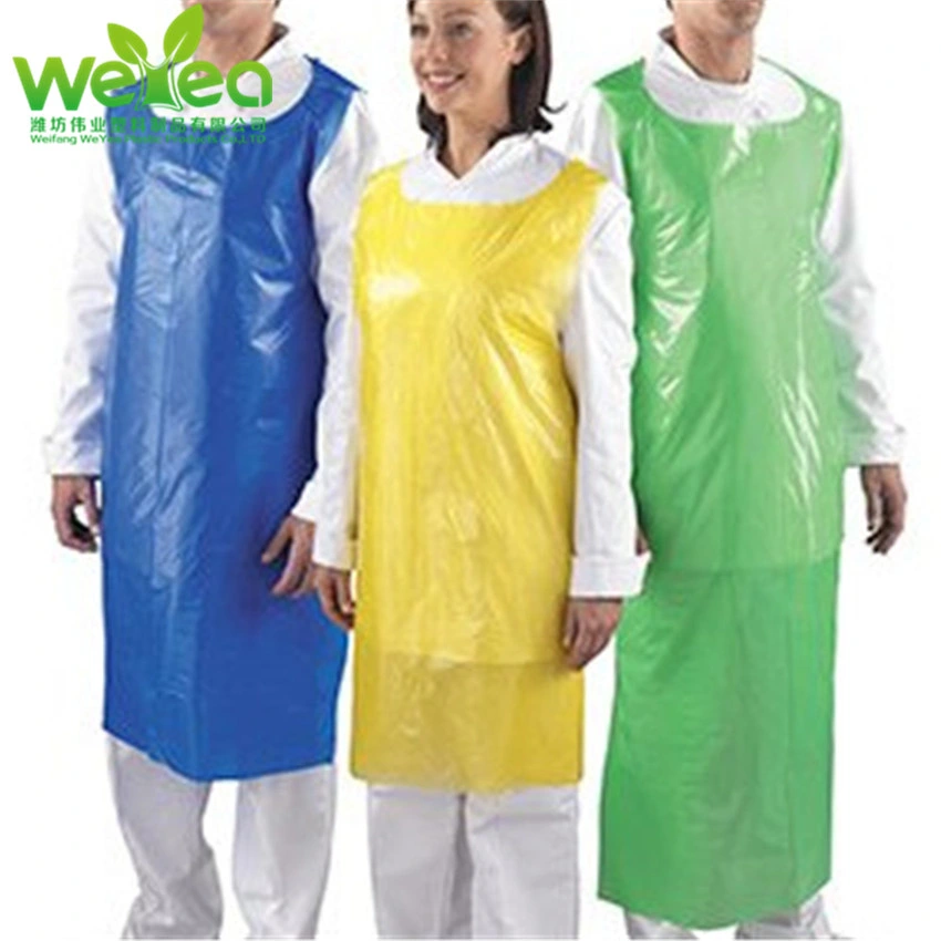 Best Waterproof Anti-Dirty Kitchen Aprons Large Bib Apron Disposable PE Barber Apron