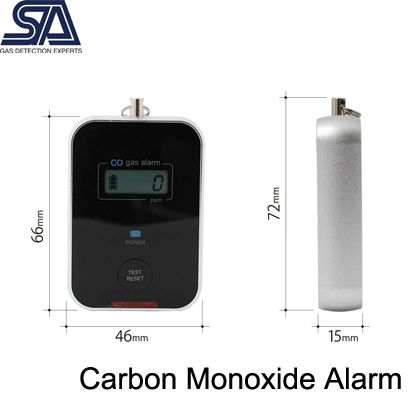 Vehículo personal de la alarma de gas de monóxido de carbono Co contra el envenenamiento por CO.