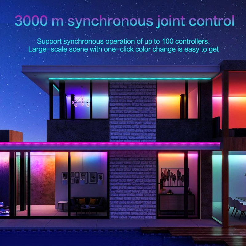 5050 Bande de lumières LED RGB Bluetooth Smart Timing Bande de lumières à LED