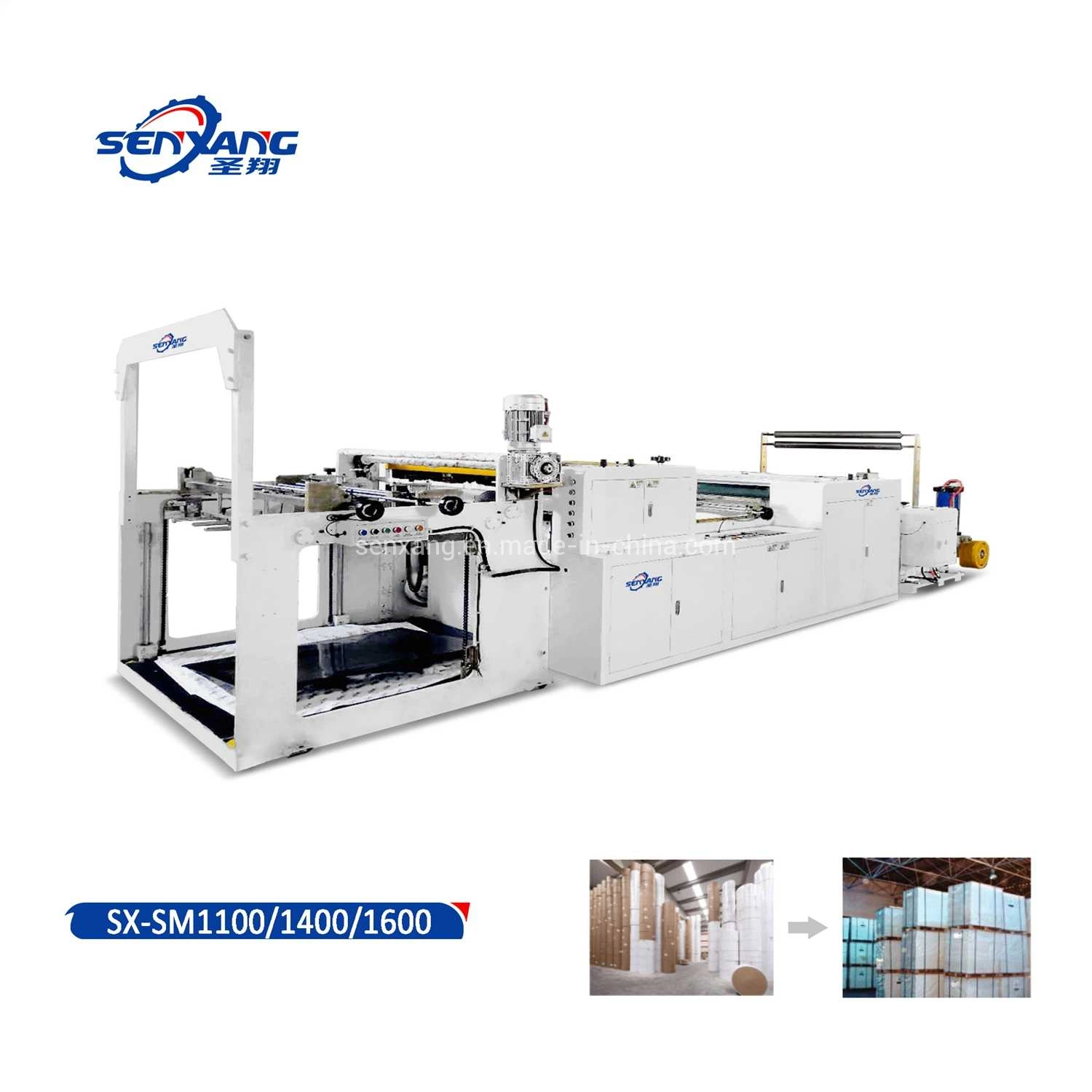 Paper Sheeter Machine with Automatic 750mm Height Stacker, Cross-Cutting Machinery, Flat Knife Cut Cross Cutter