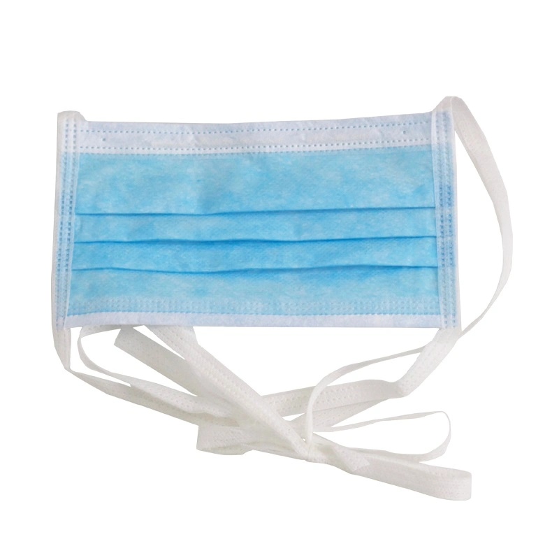 Bfe 99% En14683 Type Iir 3 Layers Tie-on 3 Ply Ties on Back Disposable Surgical Medical Face Masks with Ties