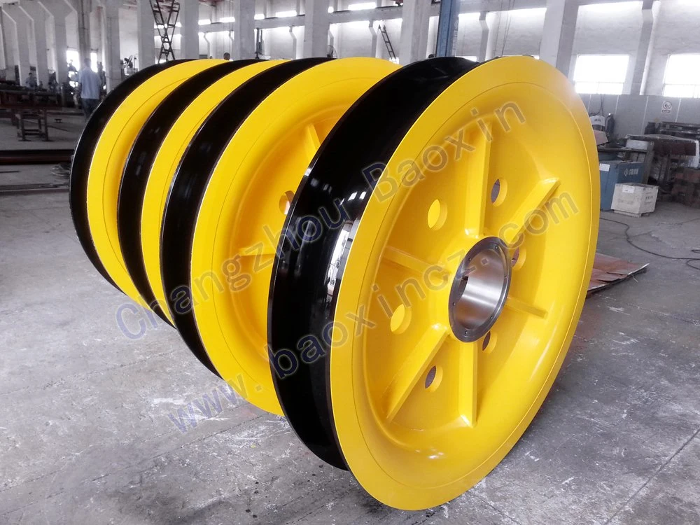 Standardized Steel Cable Cast Iron Ring Forging Crane Pulley for Crane Equipment, Port Equipment