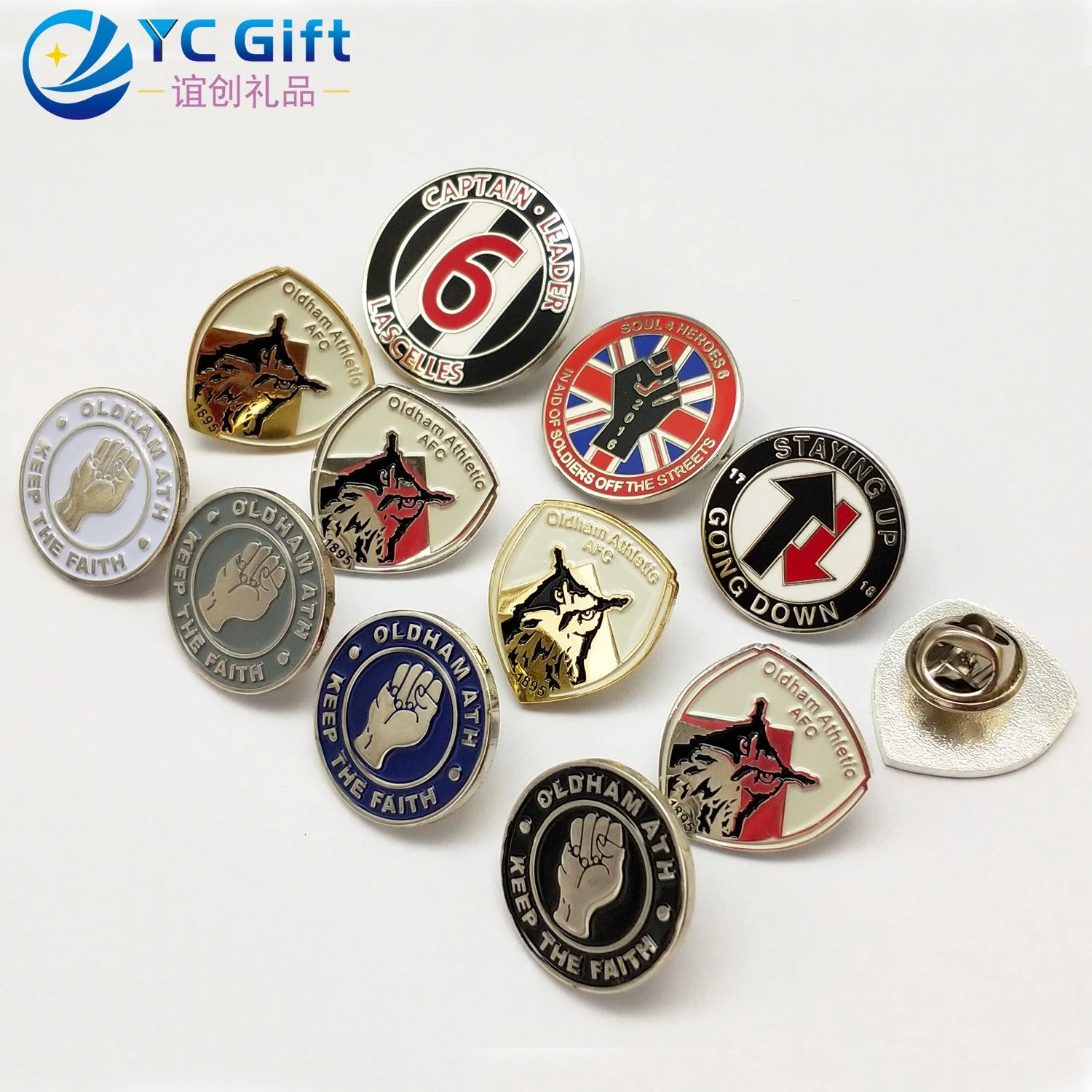 Factory Custom Zinc Alloy Plated Silver Airplane Mold Badge Police School Unifrom Decoration Lapel Pin with Any Design Army Uniform Metal Badges